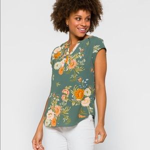 Fun 2 Fun stitch fix blouse in green
